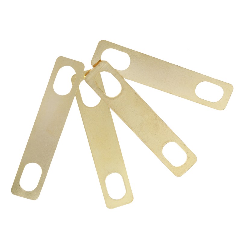 4Pcs Guitar Neck Shim Brass Material Heightening Gasket Set Musical