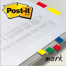 Post-it Index Small in Clear Dispenser, 140 Flags - 4 Colours x 35 per Pack