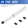 Wintcomfort Adjustable Window Security Bar, Heavy Duty Sliding Window Security