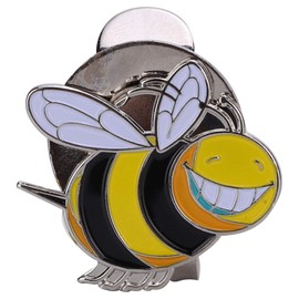 Hat Clip, Metal Magnetic Hat Clip Ball Marker Accessory Portable Detachable Magnetic Marker(little bee)