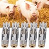 10Pcs Metal Duck Mouth Style Pig Waterer Pig Drinker Livestock