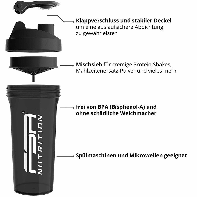 FSA Nutrition Protein Shaker – 800 ml – BPA Free
