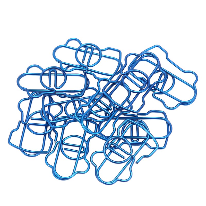 100PCS Metal Paper Clip Multifunctional Electroplating Process Prevent Slip Exquisite