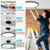 libtit 20 Inch LED Ceiling Light, 4200LM 35W Large &
