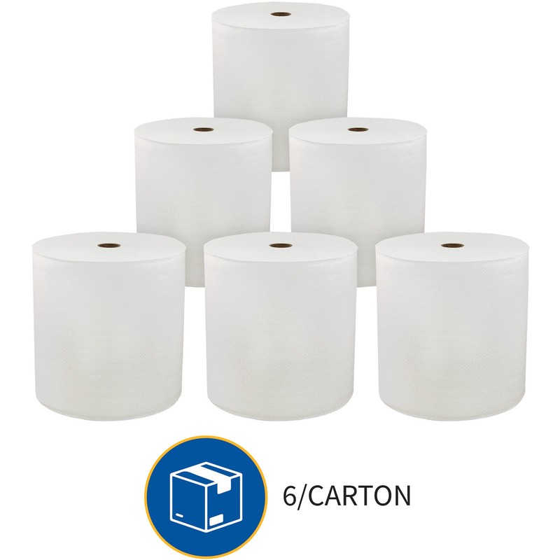 Genuine Joe Solutions Solutions 850' Hardwound Paper Towels, 6 Rolls