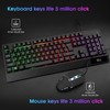 Rii RK400 RGB Gaming Keyboard and Mouse Combo ,Wired Mechanical