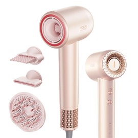 TYMO Hair Dryer with Diffuser, 200 Million Ionic Blow Dryer with Comb, Fast Dry Hairdryer for Women 110,000RPM Professional Portable hairdryer Low Noise Travel Mini Blowdryer, 4 Temps & 3 Speeds