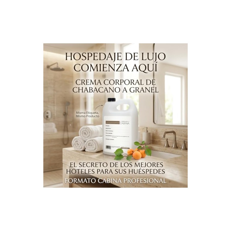 Crema Corporal Vegana Líquida Hidratante Chabacano 1 Galón | A