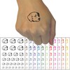 Concerned Golden Retriever Dog Furled Brow Temporary Tattoo Water Resistant