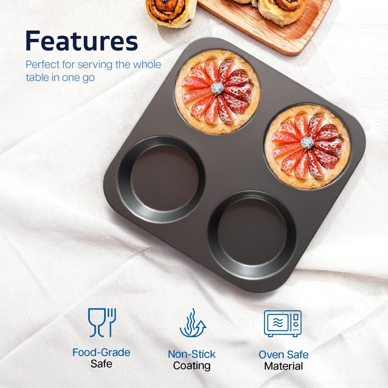 Besto Yorkshire Pudding Tray (4 Cups) | Yorkshire Pudding Tins