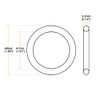sourcing map Metric Nitrile Rubber O-Rings Sealing Ring Seals Rubber