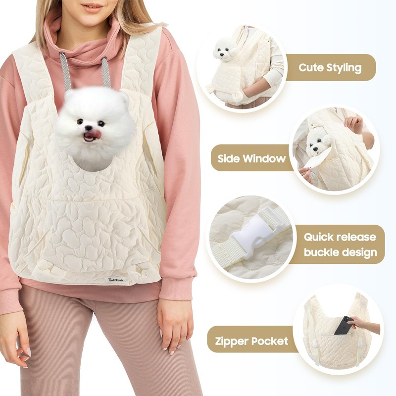 JourCraf Pet Carrier Backpack, Adjustable Pet Front Cat Dog Carrier