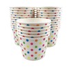 MMvolesy 12oz Rainbow Ice Cream Cups, Disposable Dessert Cups, Ice