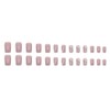 RikView Pink Press on Nails Medium Acrylic Nails Square Fake