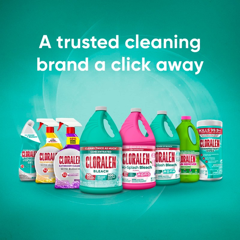 Cloralen Household Cleaning Liquid Bleach - 32.12 fl oz -