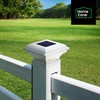 Home Zone Security 2 Pack Solar Post Cap Lights 12