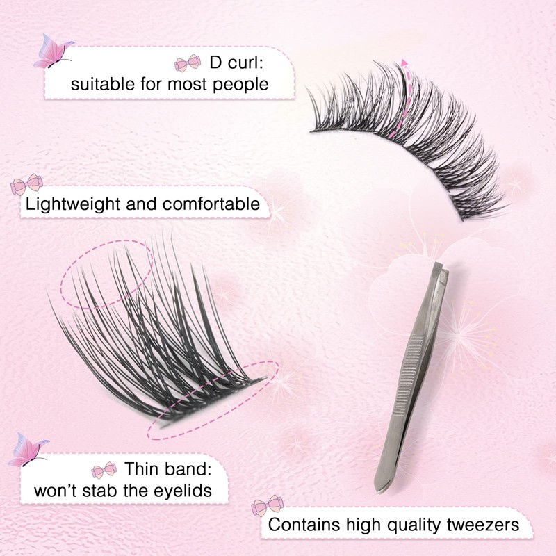 EMEDA DIY Eyelash Extensions Mix D Curl 8 mm 10