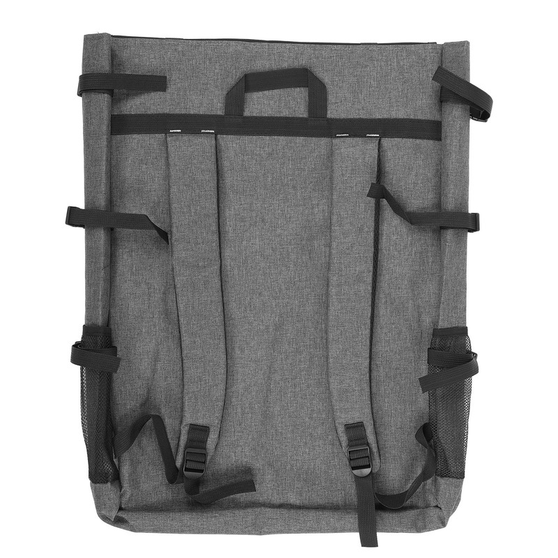 Gray Drawing Board Bag Waterproof 4K Sketchpad Backpack Large Capacity