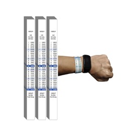 FIOTCEL 60pcs Marathon Pace Bands - 3 Time Goal Designs | Ultra-Light Waterproof Race Pace Tracker for Full & Half Marathon Runners | Mile-by-Mile Split Focus (415-425)