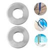 BESPORTBLE 2 Pairs Pool Ladder Covers Durable Handrail Escutcheon Plates