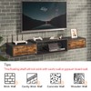 HOOBRO 55" Floating TV Stand with Power Outlet, Modern Wall