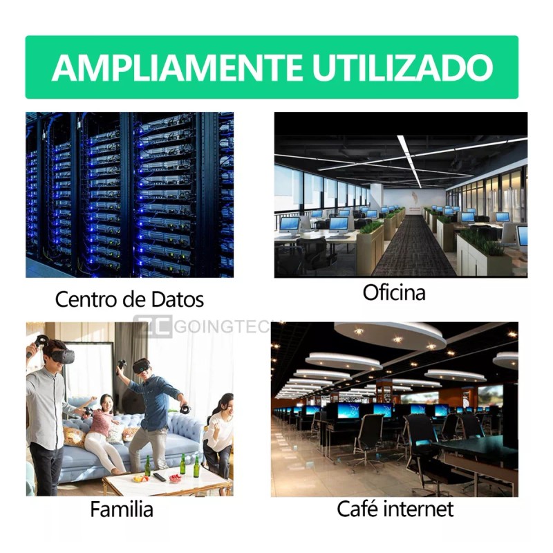 Zcgoingtech Cable Red Plano Categoria 8 Cat8 Rj45 Utp Ethernet