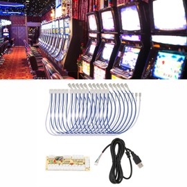 USB Encoder, Game Consoles USB Joystick Encoder Qm070911 No Delay USB Encoder DIY Encoder for Raspberry Pi 1 2 3Retropie, Gaming Controller Encoder