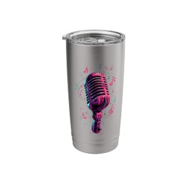 Microphone | Singer | Karaoke Music Stainless Steel Insulated Tumbler