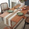 Macrame Table Runners Cotton Linen Fringe Boho Table Runner, Rustic