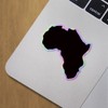 Holographic Decal Stickers Of Africa Silhouette Premium Waterproof Vinyl Decal