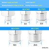 ERGAOBOY 2 PCS Silver 1/4" BSP Swivel Fitting Air Tool,