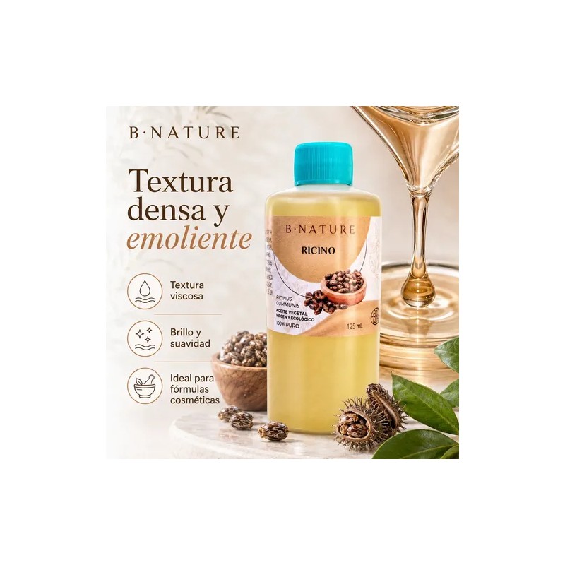 Aceite De Ricino B Nature 100 Puro 125ml Prensado En