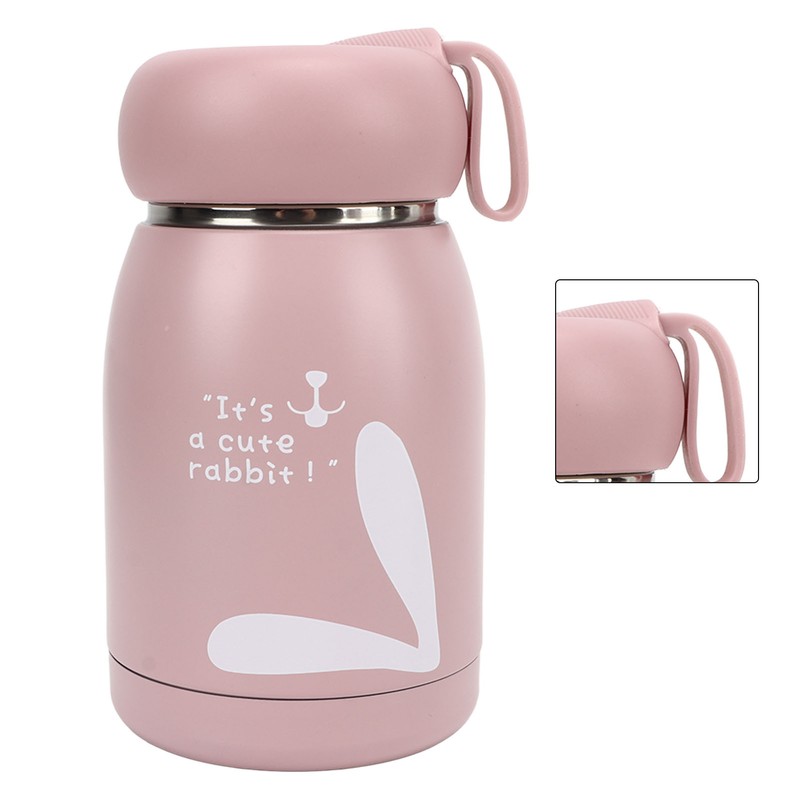 Children's Insulation Cup 12oz Double Wall Portable Rabbit Pattern Insulated