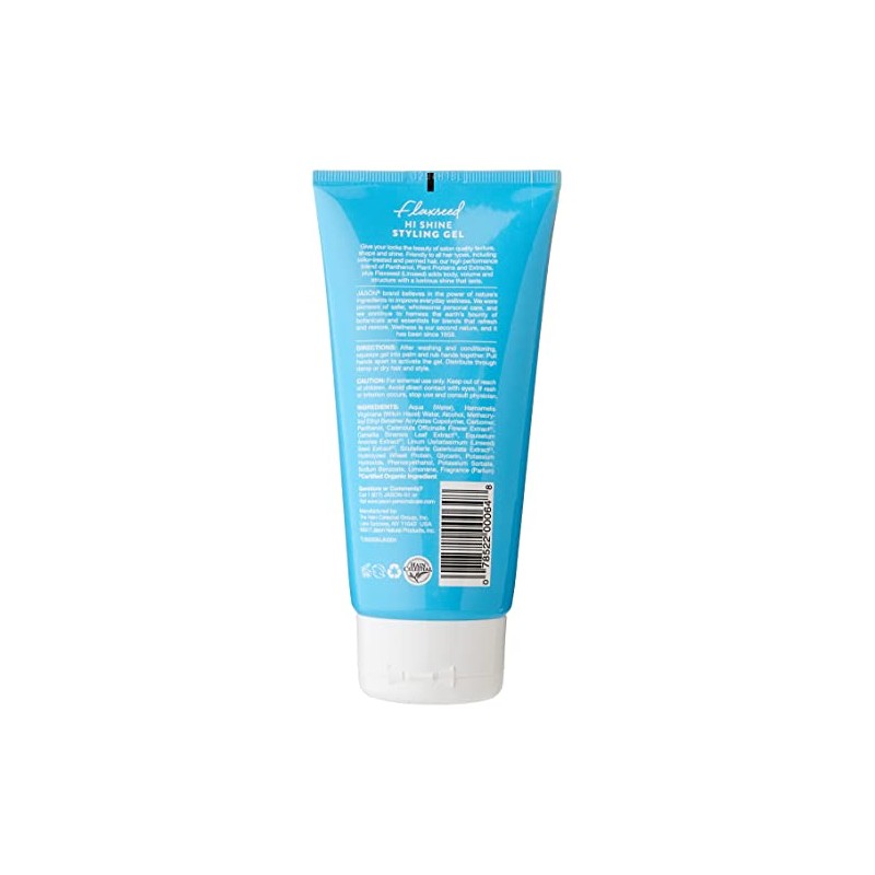 Jason Styling Gel, Flaxseed Hi Shine, 6 Oz