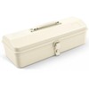ZXTDBMBB milky white portable metal tool box Hip Roof Style