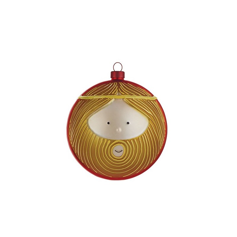 Alessi Christmas Tree Ball, Joseph, φ9cm, 1 Piece, White
