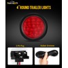 Partsam 6Pcs 4 Inch Round LED Trailer Tail Lights Kit