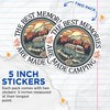 (2 Pack) The Best Memories are Made Camping Stickers -