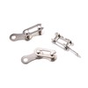 X AUTOHAUX 6 Pair Single Speed Silver Tone Chain Master