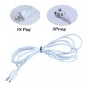 SOSEN 3PCS 5FT POWER CABLE no Switch For T8 T5