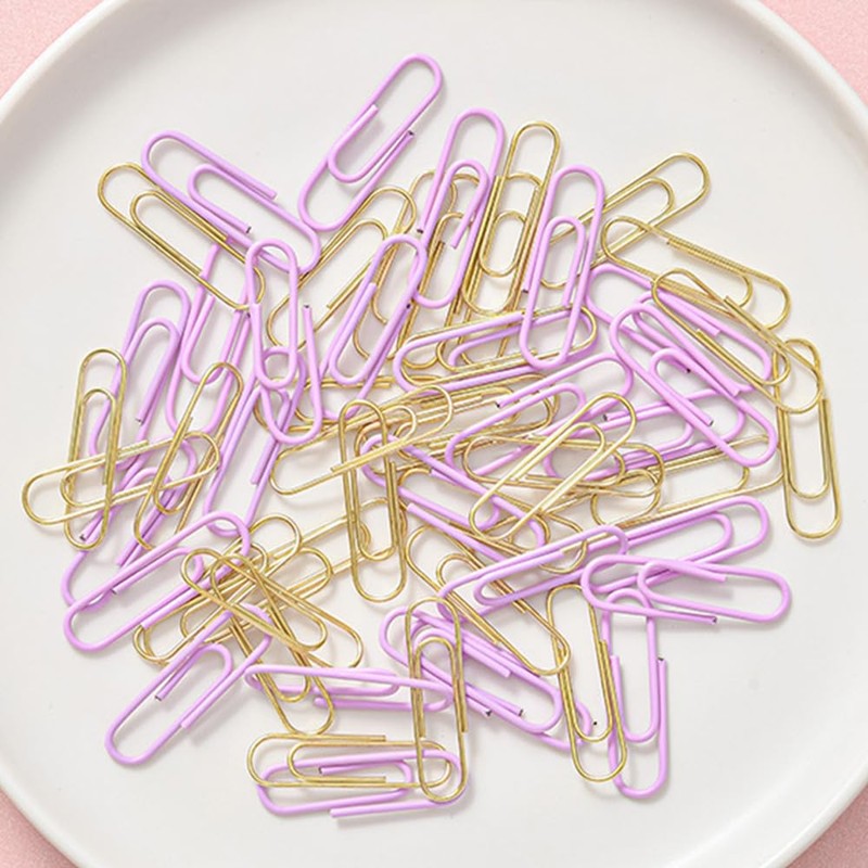 Buer Homie Paper Clips Binder Clips Office Stationery Set, 4-Grid