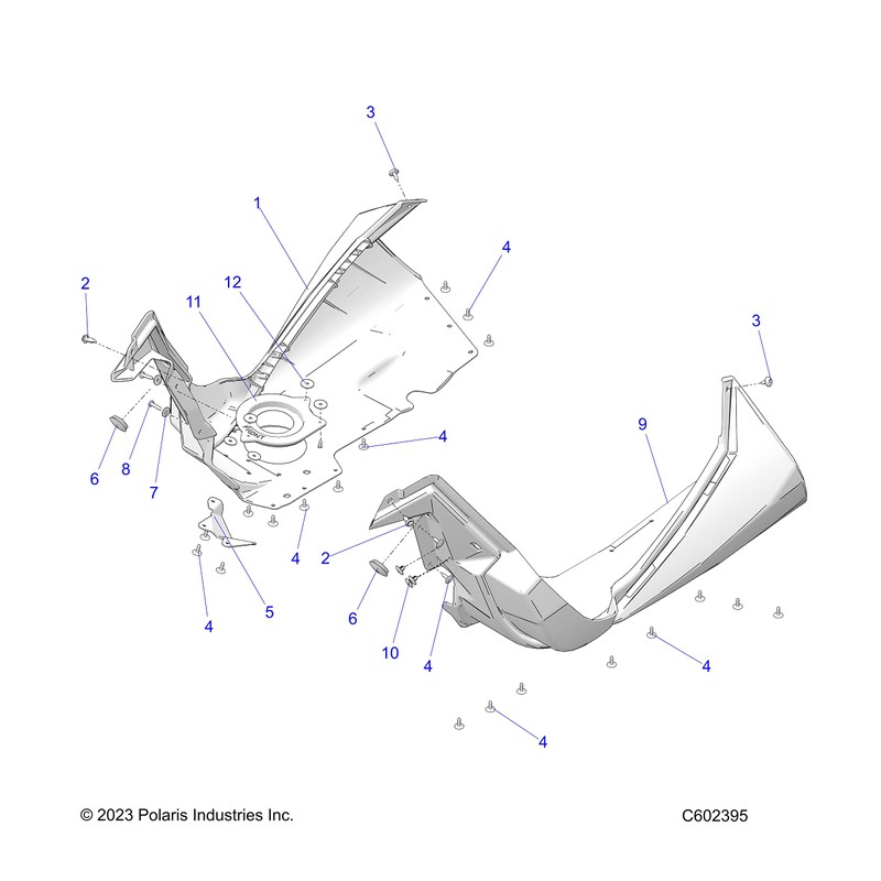 Polaris Snowmobile Screw, Genuine OEM Part 7519113, Qty 1