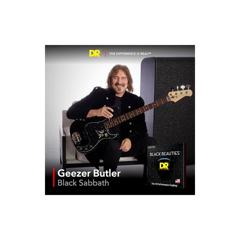 DR Strings BKE-10 Black Beauties K3 - Cuerdas para guitarra