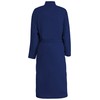 Brandsseller Unisex Bathrobe, Cotton, Lightweight, Dressing Gown, Waffle Pique, navy
