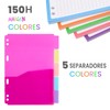 A5 STARPLAST 4 Ring Binders - 6 Colours, A5 Size,