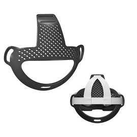 SHEAWA for Meta Quest 3 Headband Strap, TPU Rubber, Firmly Hold, Relieves Head Strain, Durable, Compatible Accessories, Black