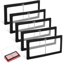 Chapou 5 Pcs Magnification Welding Lens 2" x 4.25" Glass Welding Magnifying Lens Magnifying Helmet Lens Welding Helmet Replacement Lens Compatible with Most Welding Helmets