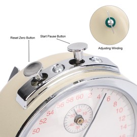 Mechanical Stopwatch,Round Dial 0.2s 60 Second Sports Count Timer for Running Cycling Physics Experiments