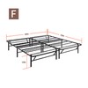 PrimaSleep 14 Inch Foldable Heavy Duty Metal Platform Bed Frame/Under-Bed