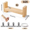 Burbell 2 Pcs Wood Bracelet Jig, Adjustable Paracord Jig Bracelet